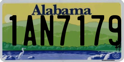 AL license plate 1AN7179