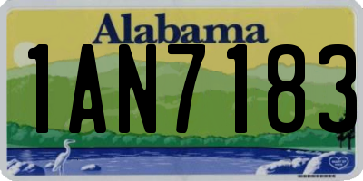 AL license plate 1AN7183