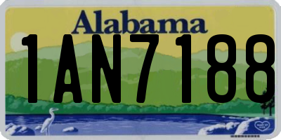 AL license plate 1AN7188
