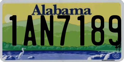 AL license plate 1AN7189