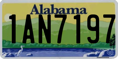 AL license plate 1AN7197
