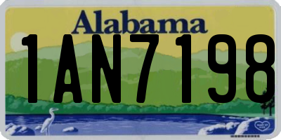 AL license plate 1AN7198