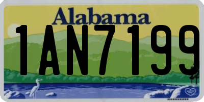 AL license plate 1AN7199