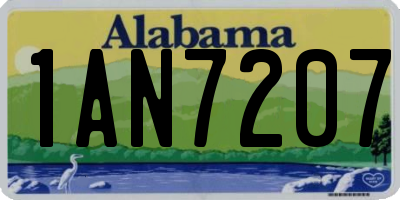 AL license plate 1AN7207