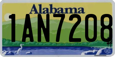 AL license plate 1AN7208