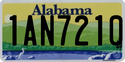 AL license plate 1AN7210