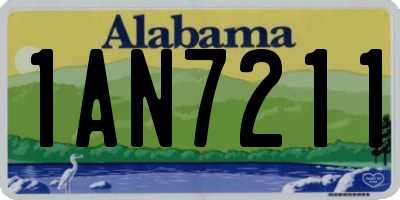 AL license plate 1AN7211