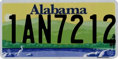 AL license plate 1AN7212