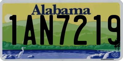 AL license plate 1AN7219