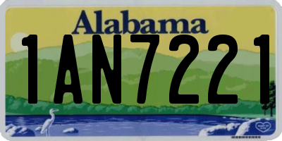 AL license plate 1AN7221