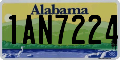 AL license plate 1AN7224