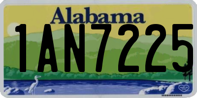 AL license plate 1AN7225