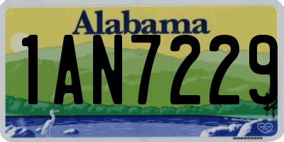 AL license plate 1AN7229