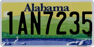 AL license plate 1AN7235