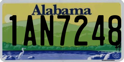 AL license plate 1AN7248