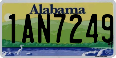 AL license plate 1AN7249