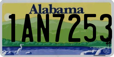 AL license plate 1AN7253
