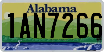 AL license plate 1AN7266
