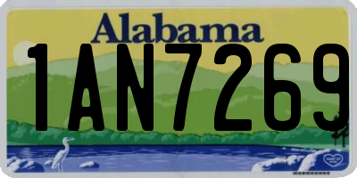 AL license plate 1AN7269