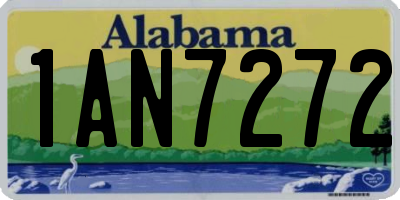 AL license plate 1AN7272