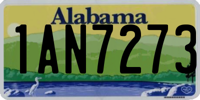 AL license plate 1AN7273