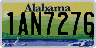 AL license plate 1AN7276