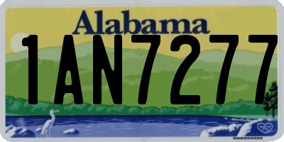 AL license plate 1AN7277