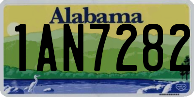 AL license plate 1AN7282