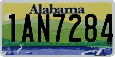 AL license plate 1AN7284