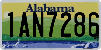 AL license plate 1AN7286