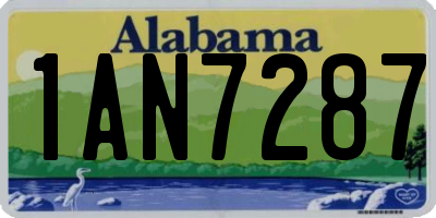 AL license plate 1AN7287