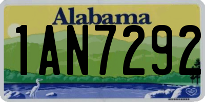 AL license plate 1AN7292
