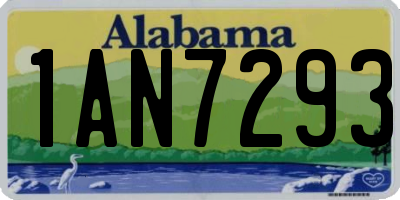 AL license plate 1AN7293