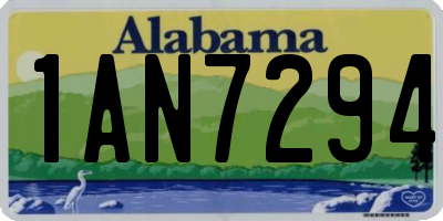 AL license plate 1AN7294