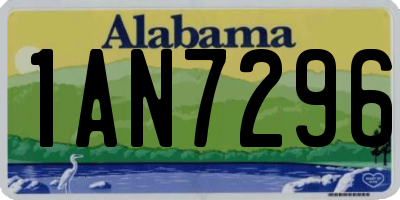 AL license plate 1AN7296