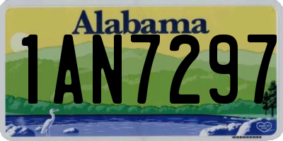 AL license plate 1AN7297