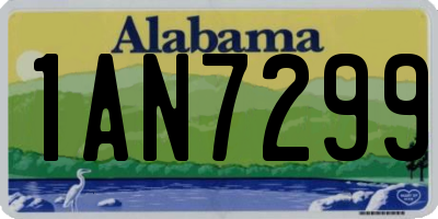 AL license plate 1AN7299