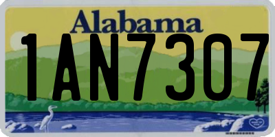 AL license plate 1AN7307