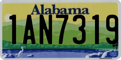 AL license plate 1AN7319