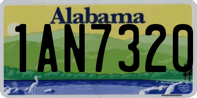 AL license plate 1AN7320