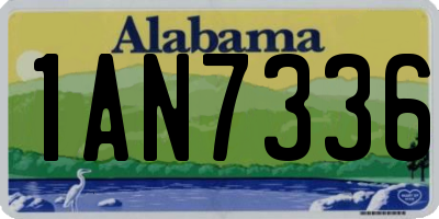 AL license plate 1AN7336