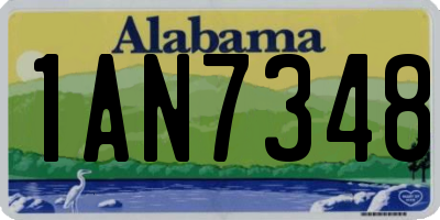 AL license plate 1AN7348