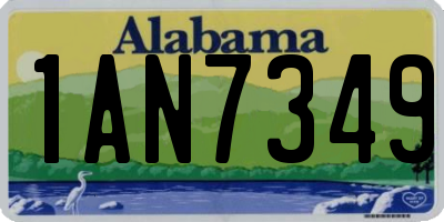 AL license plate 1AN7349