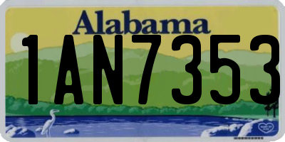 AL license plate 1AN7353