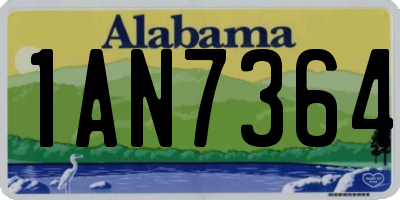 AL license plate 1AN7364