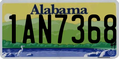 AL license plate 1AN7368