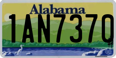 AL license plate 1AN7370