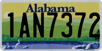 AL license plate 1AN7372