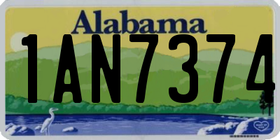 AL license plate 1AN7374