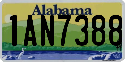 AL license plate 1AN7388